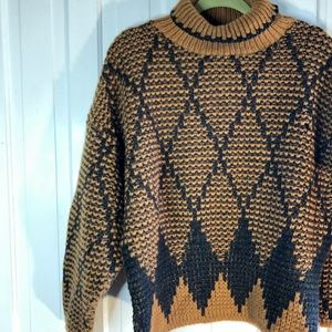 Vintage loose turtleneck sweater